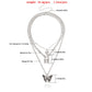 Explosive necklace female ins simple cold gothic padlock trend butterfly pendant diy necklace