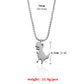 Retro Game Dinosaur Pendant Necklace Men and Women Hip Hop Hip Hop Fashion Personality Sweater Chain Necklace