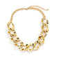 Jewelry Hip Hop Trend Geometric Metal Buckle Clavicle Necklace Punk Aluminum Chain Clavicle Necklace