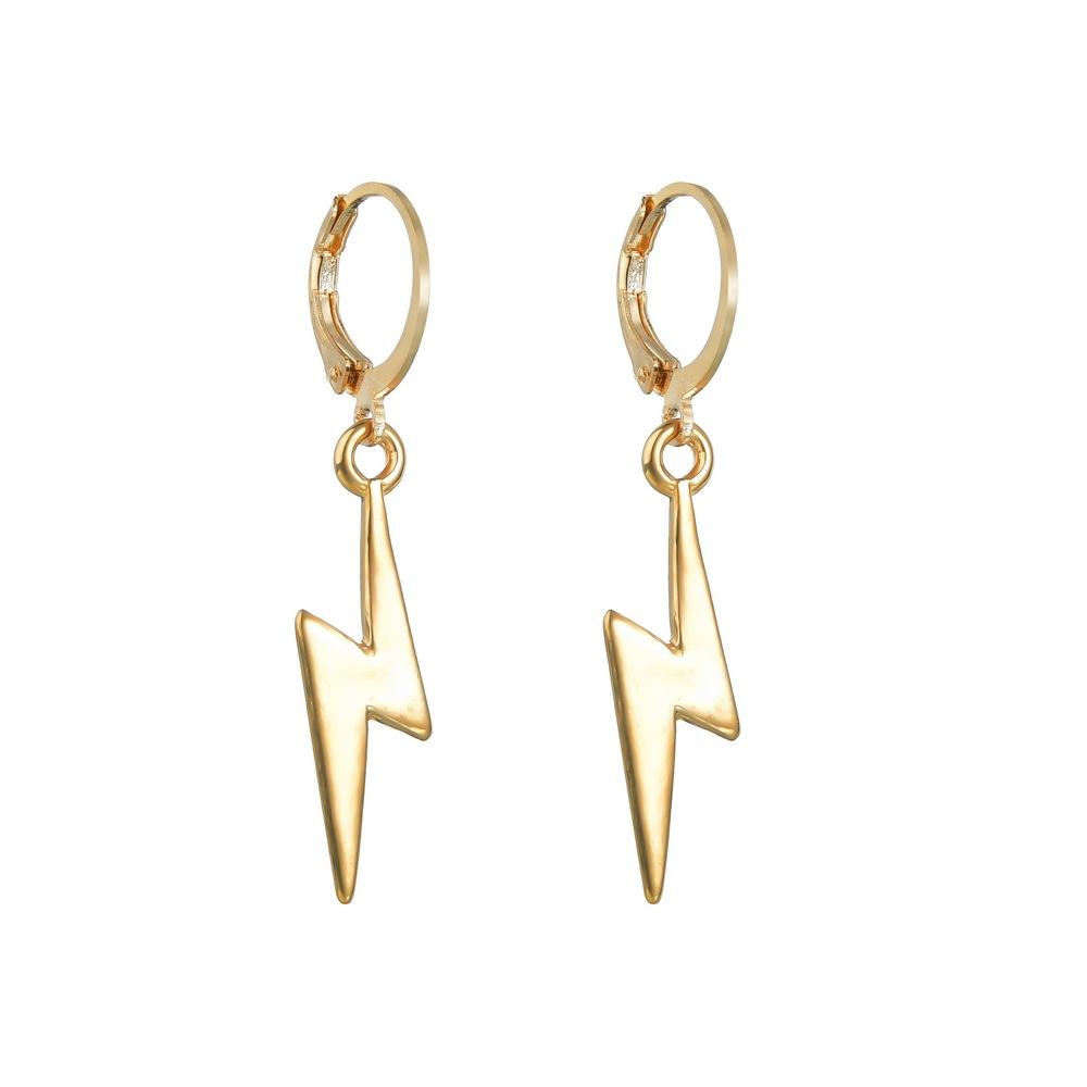 Accessories Fashion Punk Lightning Earrings Earrings Personality Men's and Women's Jewelry