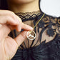 Hollow Mountain Necklace Round Mountain Charm Titanium Steel