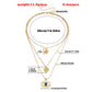 Jewelry Love Pendant Devil's Eye Multilayer Necklace Sweater Chain Trendy Cool Versatile Fashion Necklace