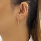 Jewelry Long section personality cold snake-shaped tassel earrings simple alloy sweet cool design sense earrings