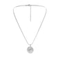 Hip-hop trend men's stainless steel hammer star coin pendant snake bone chain short steel color necklace