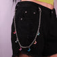 Body Waist Chain Personality Metal Punk Pants Chain Summer Casual Alloy Drip Oil Butterfly Waist Chain