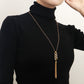 Jewelry Autumn and Winter Tassel Sweater Necklace Diamond 8-character Chain Necklace Sweater Chain Advanced Sense Female