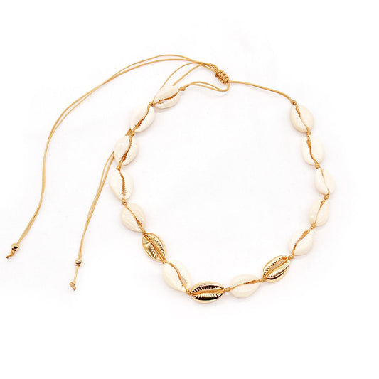 Jewelry Creative Necklace Choker Shell Hand-knotted Necklace Female Accessories