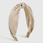 F486 fashion small fragrant nail beads pure color girl hair hoop age-reducing sweet geometric wide-brimmed knotted head hoop