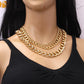 Jewelry trend versatile metal texture chain multi-layer set chain fashion ins suit necklace