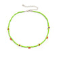 Jewelry Creative Contrasting Color Rice Bead Beaded Necklace Women's Simple Geometric Imitation Pearl Single Layer Necklace