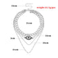 Jewelry exaggerated alloy devil's eye pendant necklace female handmade fashion weight eye necklace