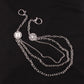 Punk fashion ins jewelry men and women trend hip-hop metal jeans chain beauty head decoration