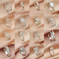 Ins cold zircon opening love ring super fairy fashion star letter hollow index finger ring net red