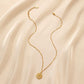 Niche Fashion Simple Personality Retro Stainless Steel Coin Eyelashes Eyes Short Necklace Necklace Female