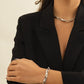 Jewelry Niche Hollow Metal Chain Hip Hop Necklace Geometric Simple Personality Snake Bone Chain Necklace