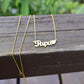 Papa Stainless Steel Alphabet Necklace Female "I Love Dad" Father's Day Gift Necklace
