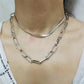 Necklace Gold Plated Snake Chain Copper Double Layer Necklace Women Necklace Jewelry