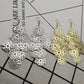 Hollow-out daisy multi-layer metal long earrings versatile earrings
