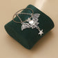 Jewelry ins geometric large ring Batman pendant earrings ear hook female earrings high-end niche