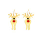 Christmas series earrings cartoon cute dripping oil simulation snow elk earrings autumn and winter