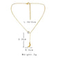 Fashion Titanium Steel Gold-plated Moon Pendant Temperament Simple Forest Moonstone Versatile Clavicle Necklace for Women