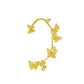 Mori Super Flash Butterfly Earhook No Pierced Ear Clip Women's Fashion Temperament One-piece Minority Full Diamond Butterfly Ear Bone Clip