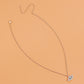 Jewelry Simple Geometric Small Hole Chain Diamond Devil's Eye Pendant Necklace Female Punk Retro Necklace