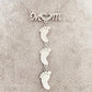 Personalized Custom Family Foot Necklace Female Name Full Diamond Clavicle Chain