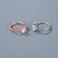 Jewelry temperament zircon heart-shaped ring creative electrocardiogram love ring female Valentine's Day gift