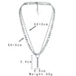 Fashion Simple Personality Domineering Men's Street Stainless Steel Double Layer Glossy Rod Pendant Necklace