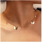 Jewelry Simple Fashion Butterfly Necklace Personality Popular Five-pointed Star Clavicle Chain Women's Accessories
