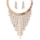N3589 street shot with the same creative fashion multi-layer tassel diamond necklace earrings collar jewelry