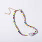 Jewelry Color Handmade Rice Beads Necklace Female Ethnic Pearl Shell Asymmetrical Necklace
