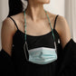 Retro Small Flower Turquoise Mask Chain Simple Flower Beaded Fashion Glasses Chain Multipurpose Necklace