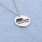 Mother's Day gift creative round cake letter mamabear combination dripping oil animal bear pendant necklace female