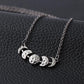 Fashion creative total lunar eclipse necklace personalized crescent moon pendant summer clavicle chain jewelry