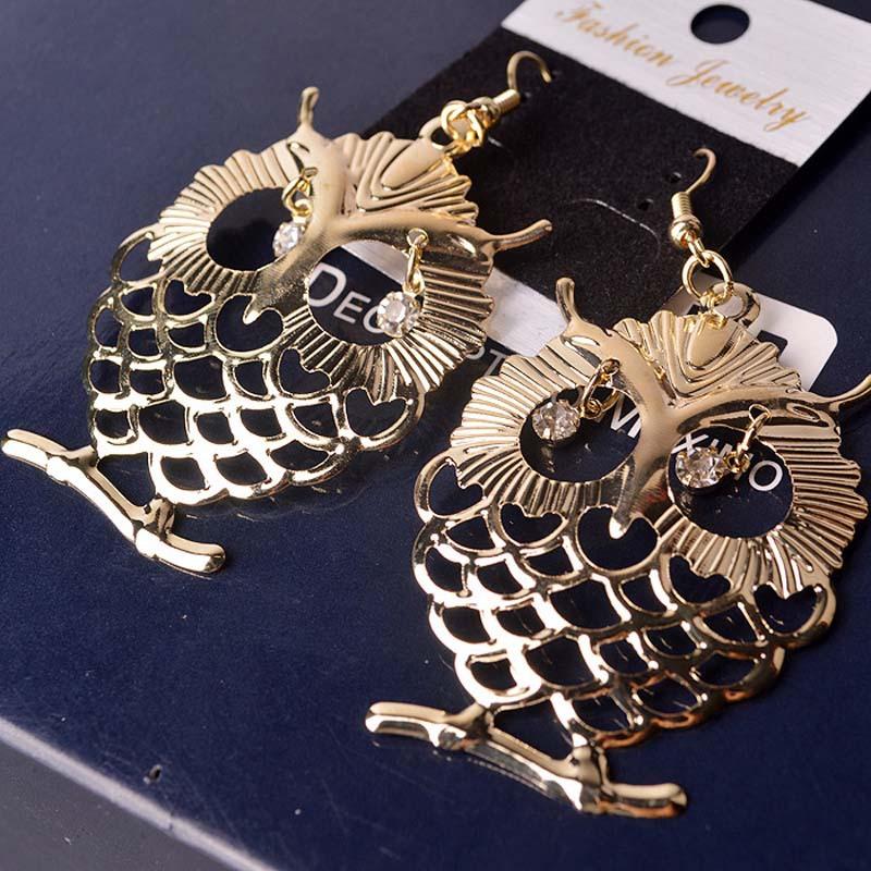 Owl Earrings Simple Actress Diamond Earrings