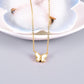 Titanium steel white shellfish butterfly necklace female temperament all-match natural white mother-of-pearl clavicle chain net red ins cold