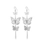 Vintage Multi-layer Hollow Out Butterfly Long Earrings Indian Baroque Lady Earrings