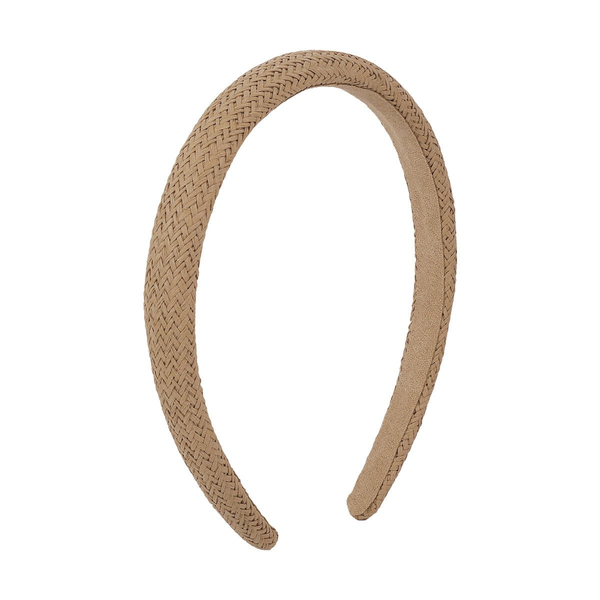 F4553 Retro Fashion Sponge Headband Hong Kong Braided Solid Color Headband Thin Edge Braided Temperament Hair Accessories Female