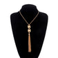 Jewelry Pig Nose Long Tassel Pendant Necklace Female Fashion Simple Chain Necklace Sweater Chain