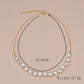 Fashion Elegant Peach Heart Imitation Pearl Necklace Short Necklace Accessories