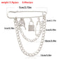 Jewelry Valentine's Day rose pendant brooch accessories female punk steel color padlock pin pendant