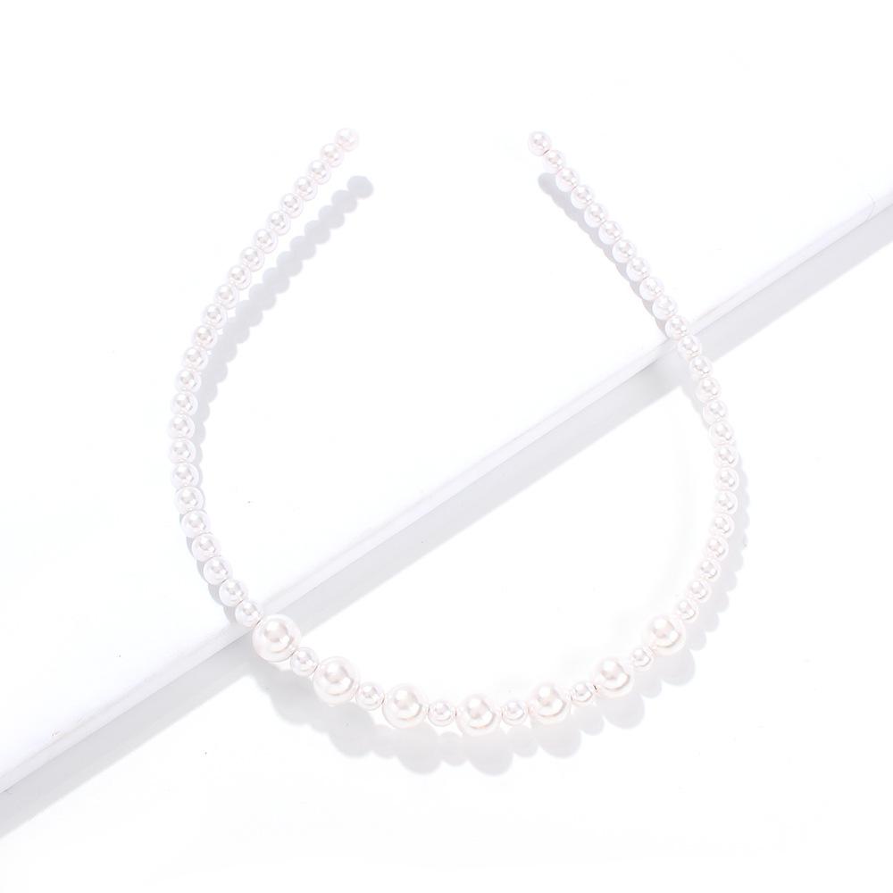 2F354 Magnesium Teague Temperament Headband Classic Versatile Personality Trend Pearl Hair Accessories