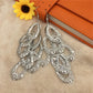 Indian Baroque Bird's Nest Shaped Metal Hollow String Long Earrings Ladies Earrings Night Exaggerated Evening Jewelry