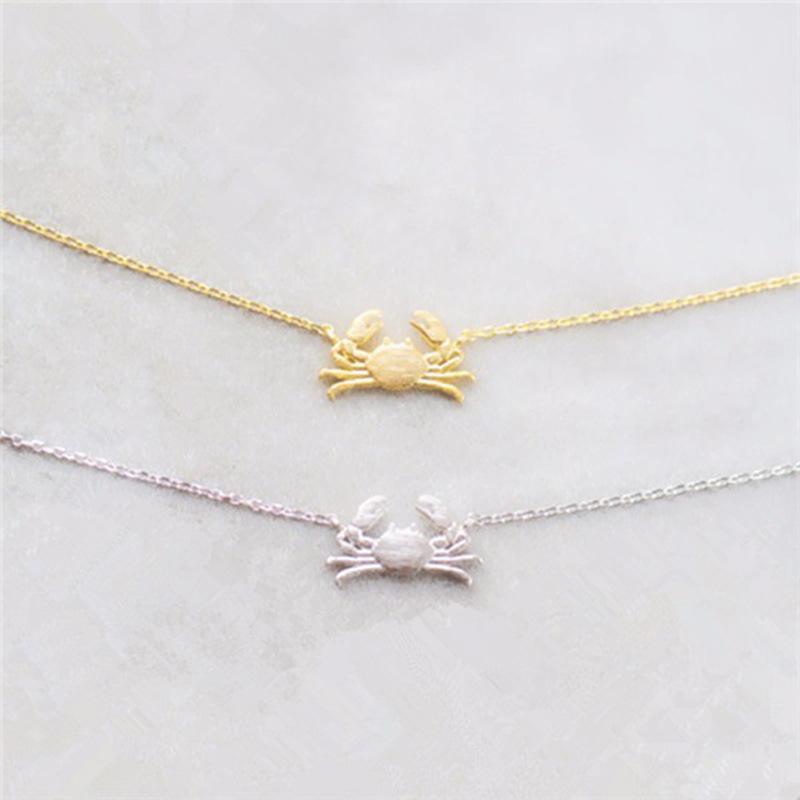 Fashion Jewelry Female Personality Crab Pendant Necklace Clavicle Chain