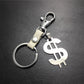 US dollars, US knives, titanium steel pendant, stainless steel hanging price, cowhide key chain, Valentine's Day gift bag pendant