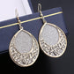Exaggerated Swing Earrings Palace Vintage Frosted Earrings