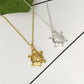 Jewelry Bohemian Little Turtle Necklace Pendant Electroplated Gold Silver