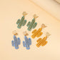 Popular Earrings Temperament Net Red Cute Cactus Earrings Harajuku Personality Exaggerated Cartoon Earrings Female
